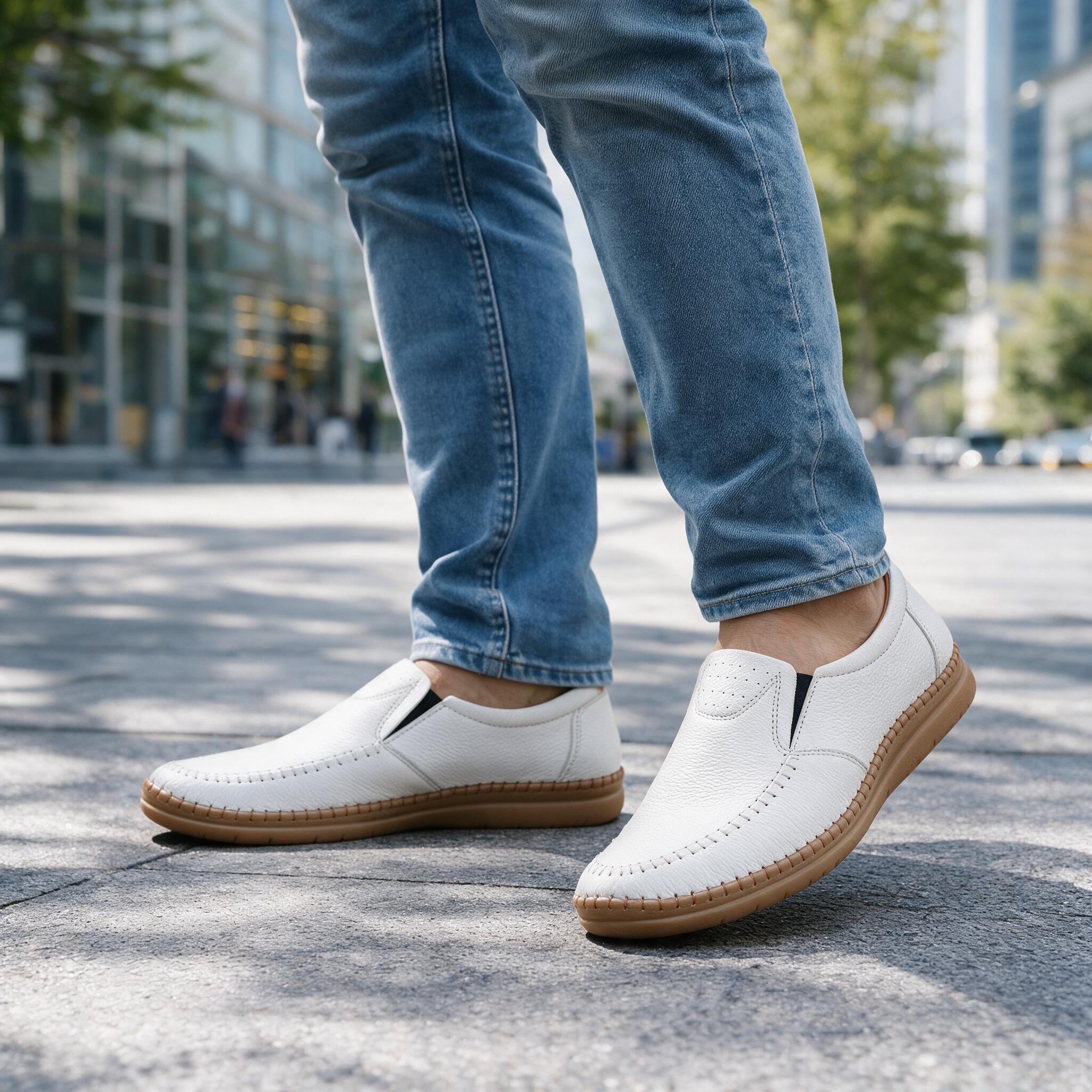 100% Genuine Leather Code Jdw White Cloour - Image 4